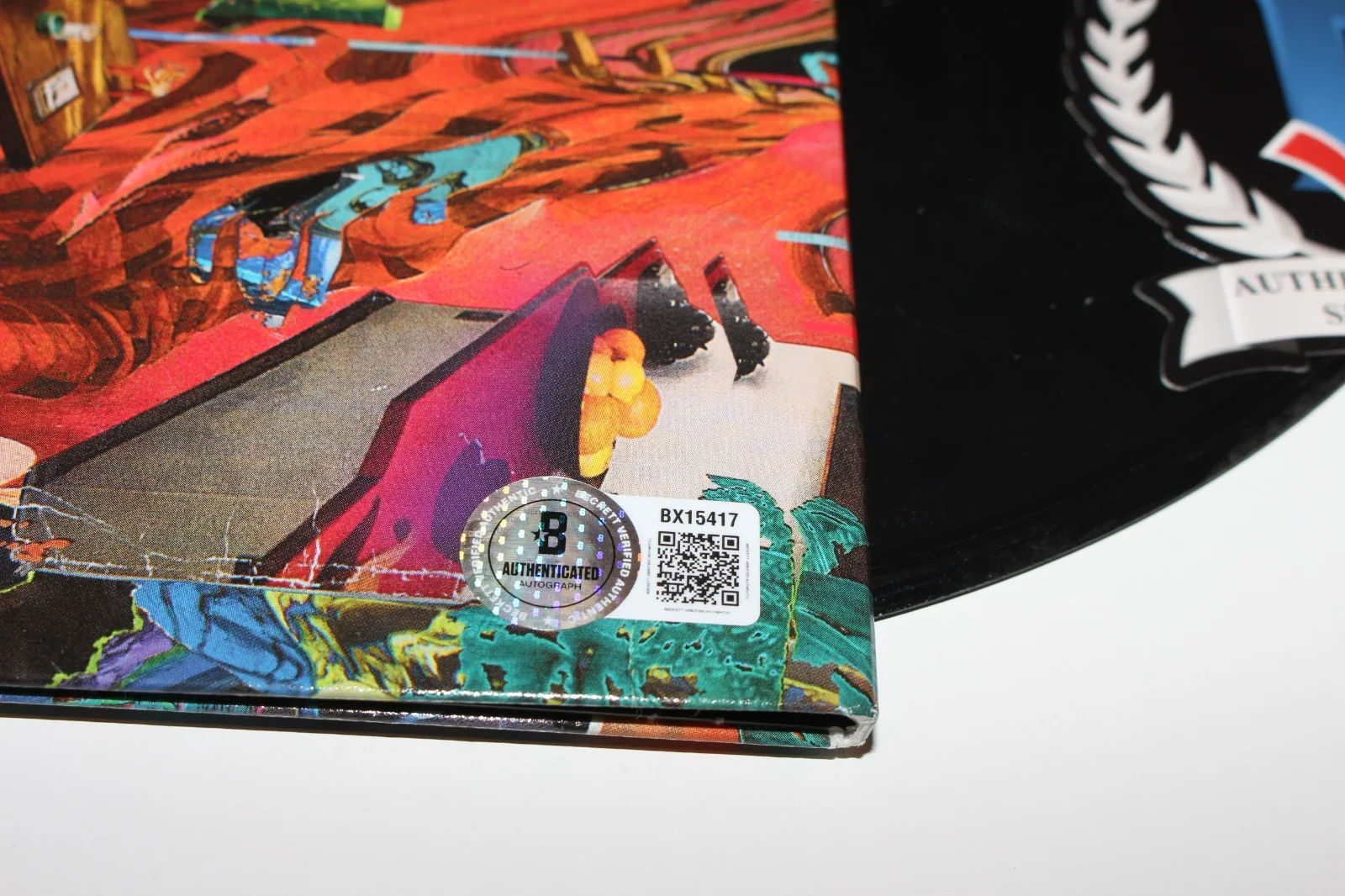 GEORDIE GREEP SIGNED BLACK MIDI 'CAVALCADE' VINYL RECORD ALBUM LP BECKETT COA, image 3