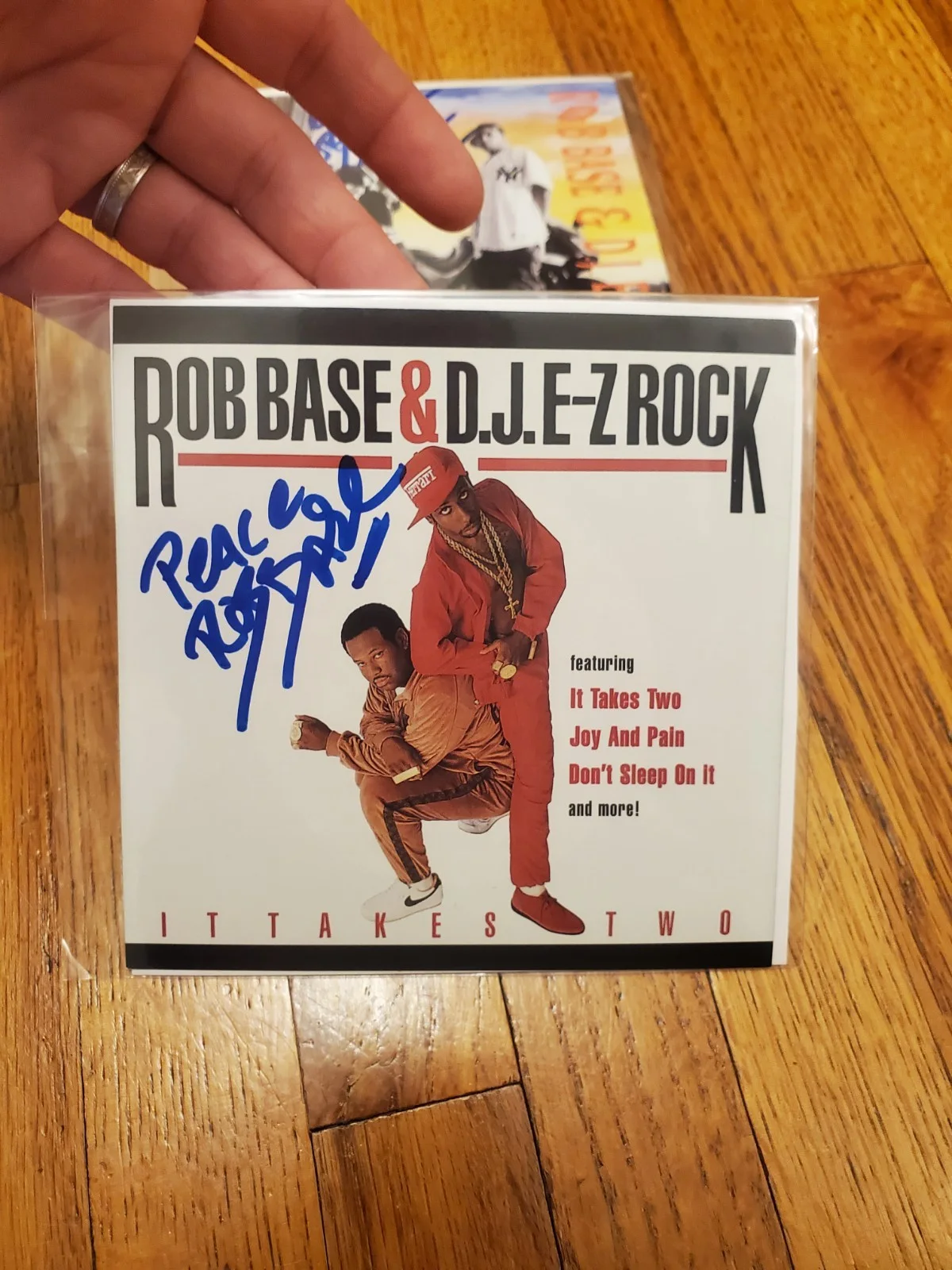 2 Rob Base Autographed Auto Signed CD cover MiNT! Break Of Dawn It Takes PROOF!, image 2