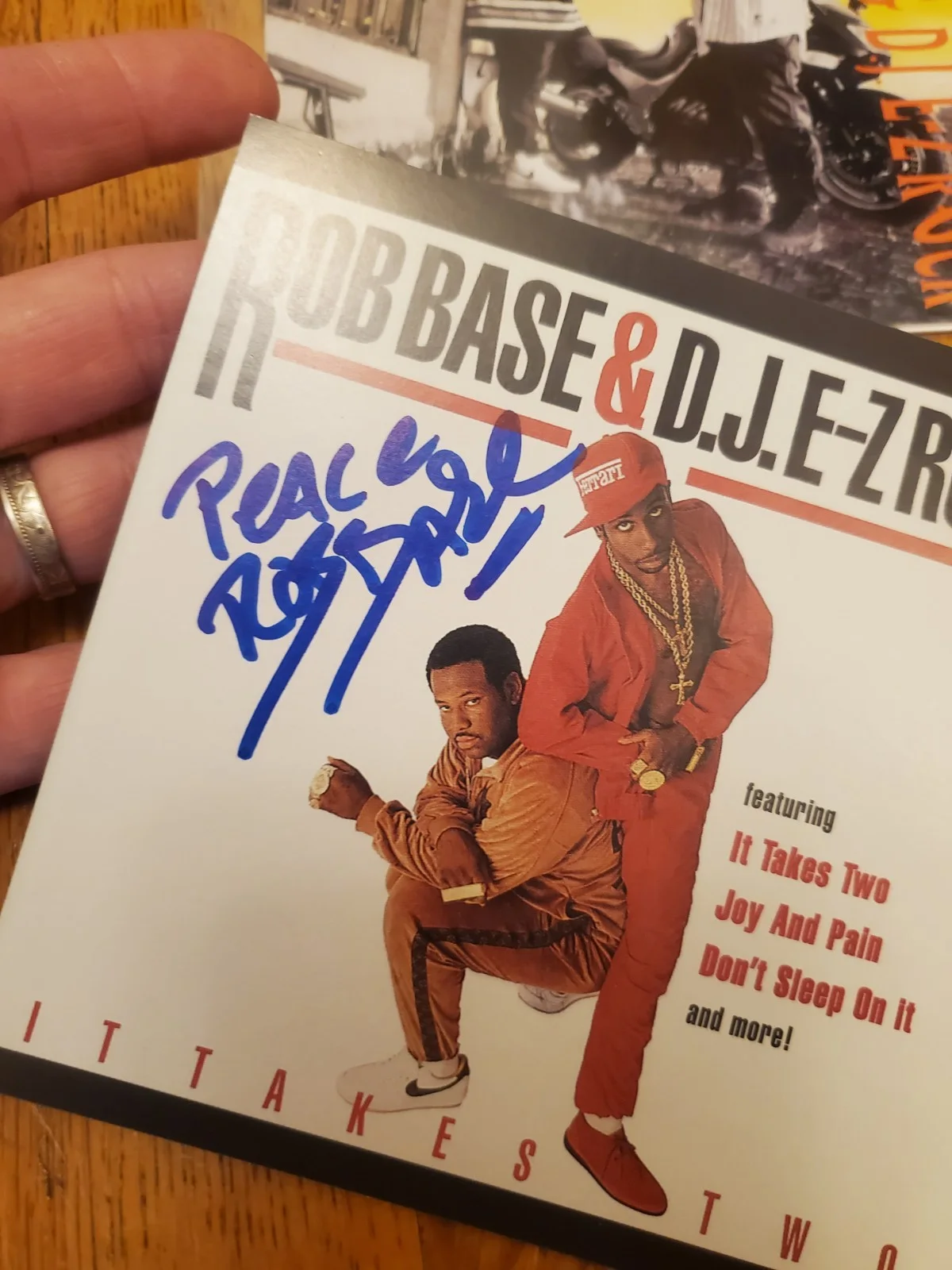 2 Rob Base Autographed Auto Signed CD cover MiNT! Break Of Dawn It Takes PROOF!, image 3