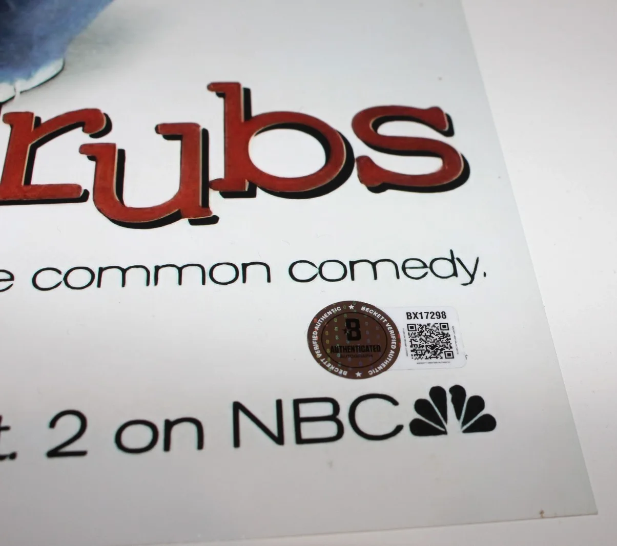 BILL LAWRENCE SHOW CREATOR & WRITER SIGNED SCRUBS 12x18 POSTER 3 BECKETT BAS COA, изображение 3