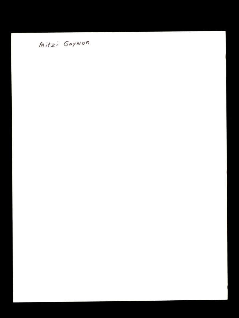 Mitzi Gaynor — Mitzi Gaynor PSA DNA Coa Signed 8x10 Photo Autograph, изображение 2