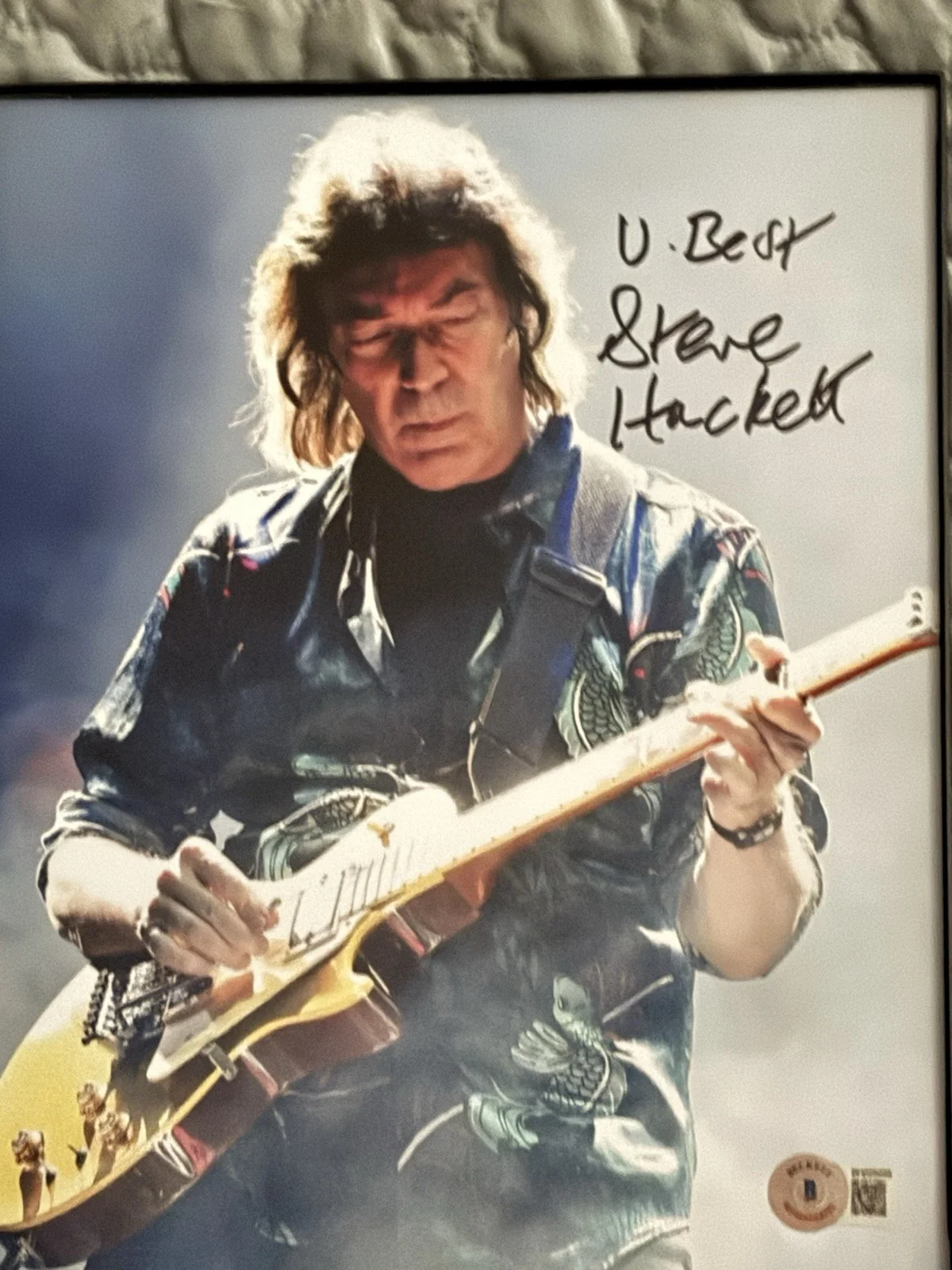 Genesis - Peter Gabriel, Tony Banks, Steve Hackett Autographed Photos Authentic, image 3