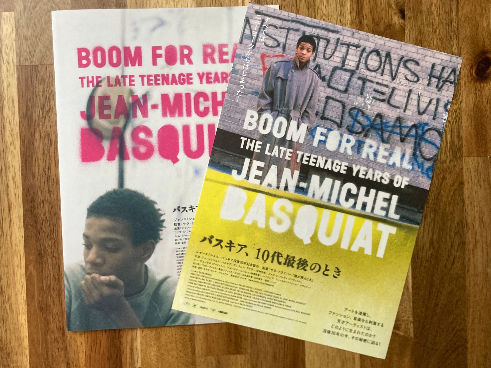 2 x B5 Jean-Michel Basquiat Boom For Real Japan Movie Mini Poster Flyer 2018, изображение 4