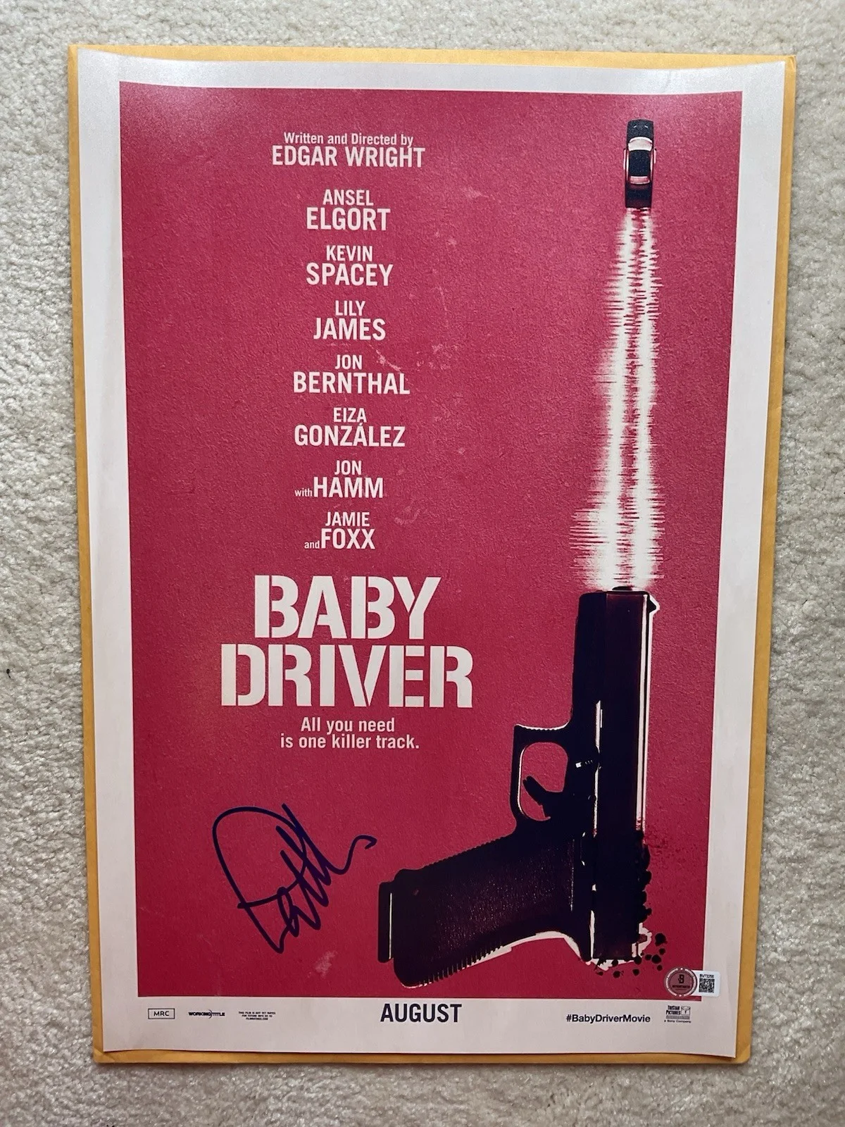 Paul Williams — Paul Williams signed 12x18 BAS Baby Driver signed 12x18 Rainbow Connection auto