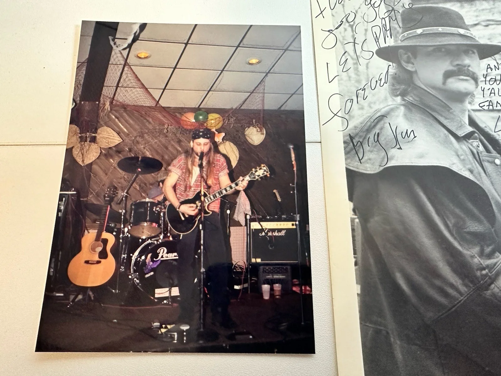 Dallas Moore “Poison Whiskey” Band Autographed Print & Original Concert Photos, изображение 4