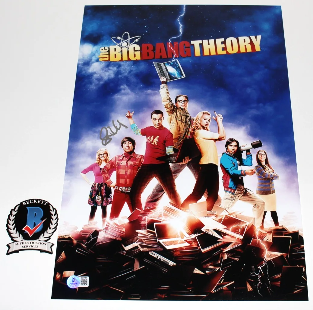 SIMON HELBERG SIGNED 'THE BIG BANG THEORY' 12x18 SHOW POSTER 3 BECKETT BAS COA, image 3