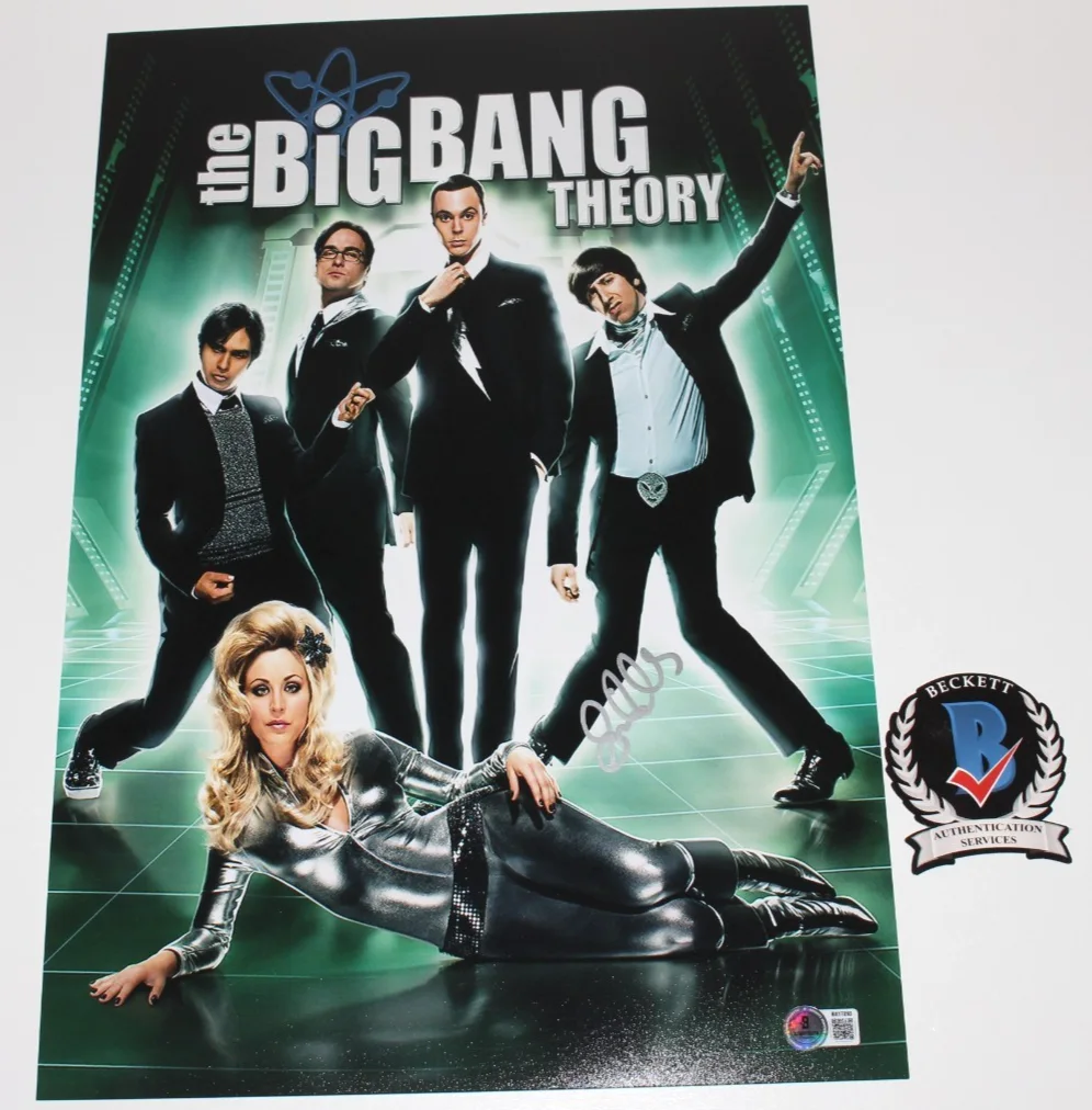 SIMON HELBERG SIGNED 'THE BIG BANG THEORY' 12x18 SHOW POSTER 2 BECKETT BAS COA, image 2