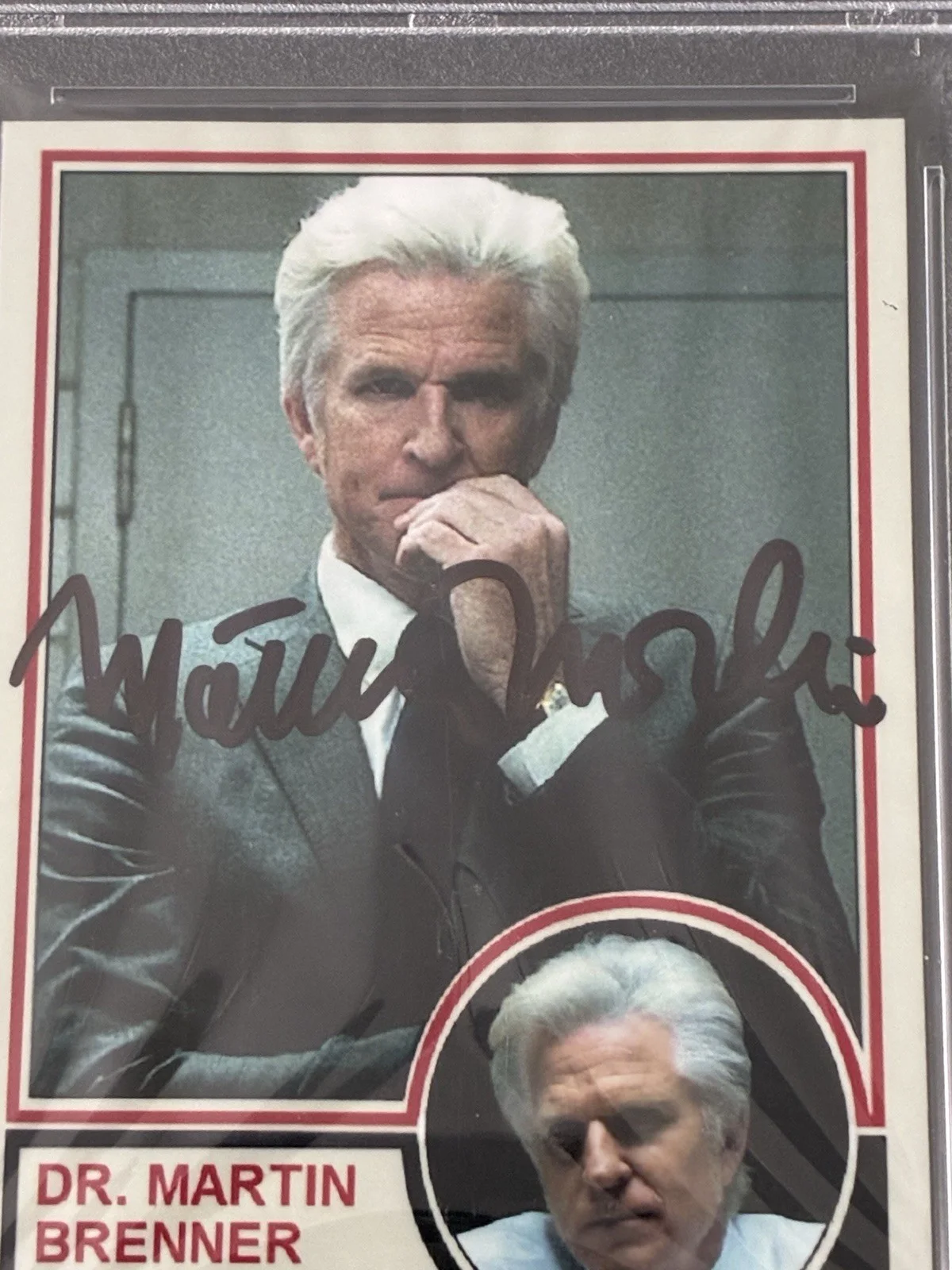 Mathew Modine — Matthew Modine Stranger Things Autograph PSA/DNA Custom Card Hawkins Lab RARE, image 2
