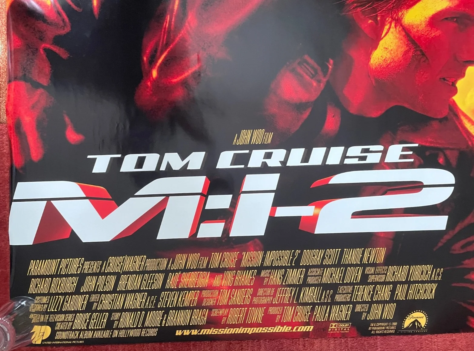 MISSION: IMPOSSIBLE 2 (2000) Original Quad Movie Film Poster Tom Cruise, изображение 4