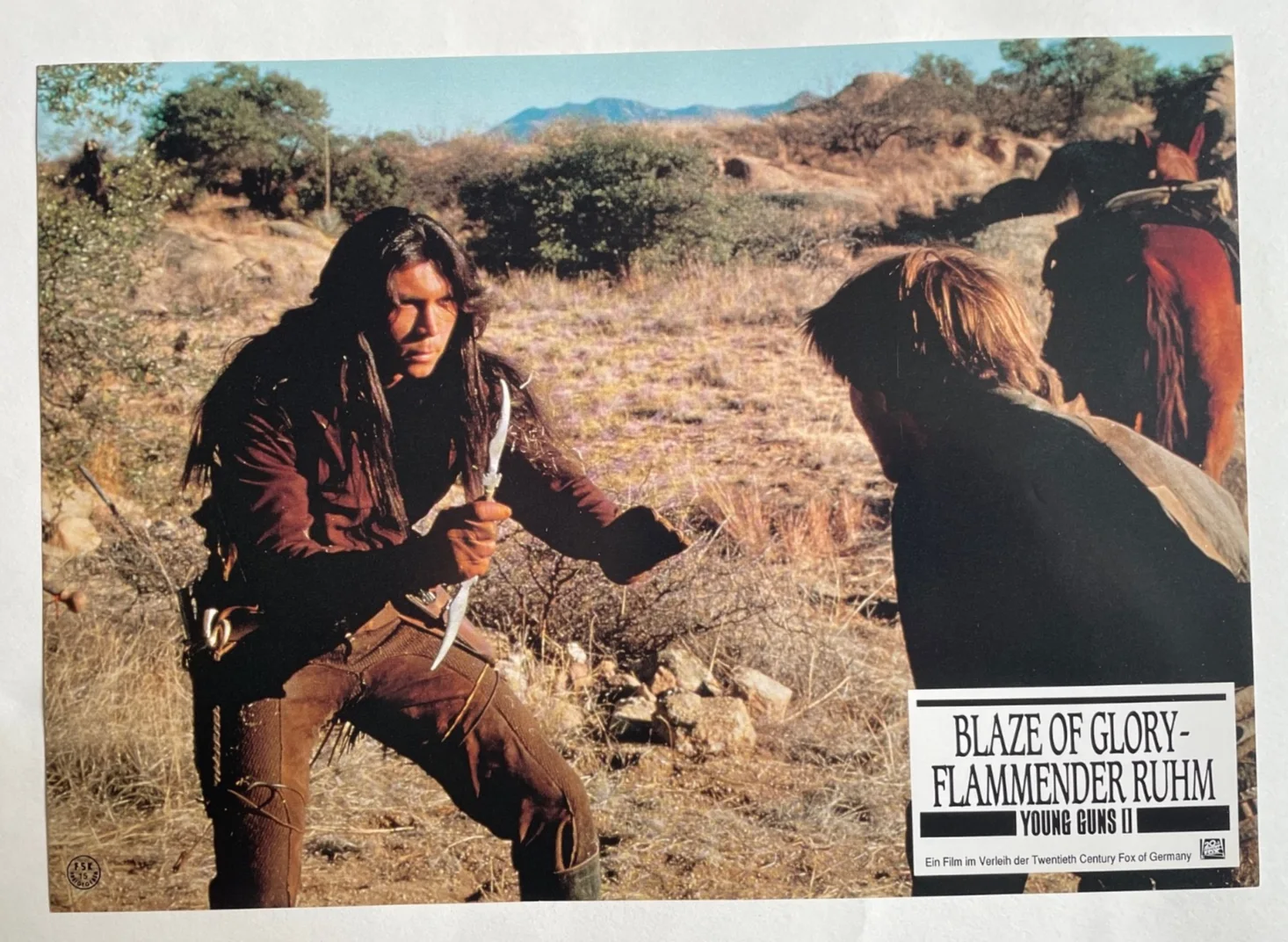YOUNG GUNS 2 (1990) Set of 16 German Lobby Cards FOH Stills Emilio Estevez, изображение 2