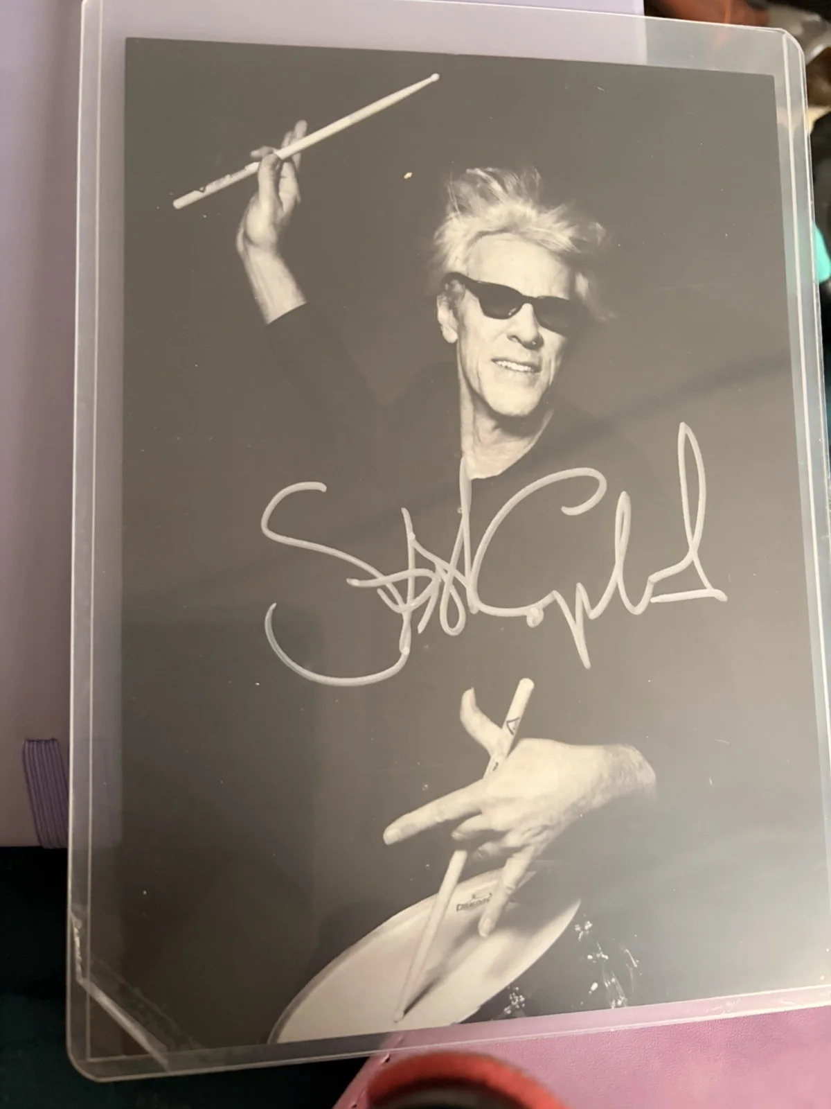 🔥STEWART COPELAND Signed 5”x7 w/COA! THE POLICE DRUMMER, image 2