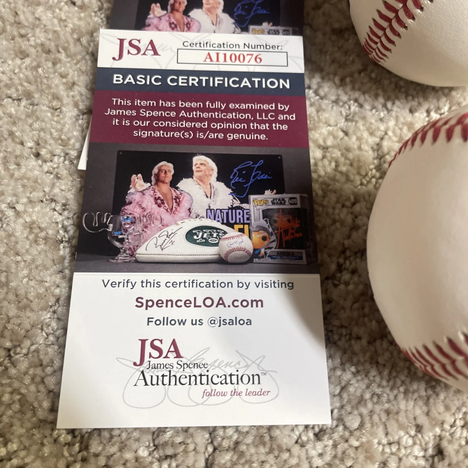 Dierks Bentley Signed Minor League Baseball Auto Autographed Country Artist JSA, image 3