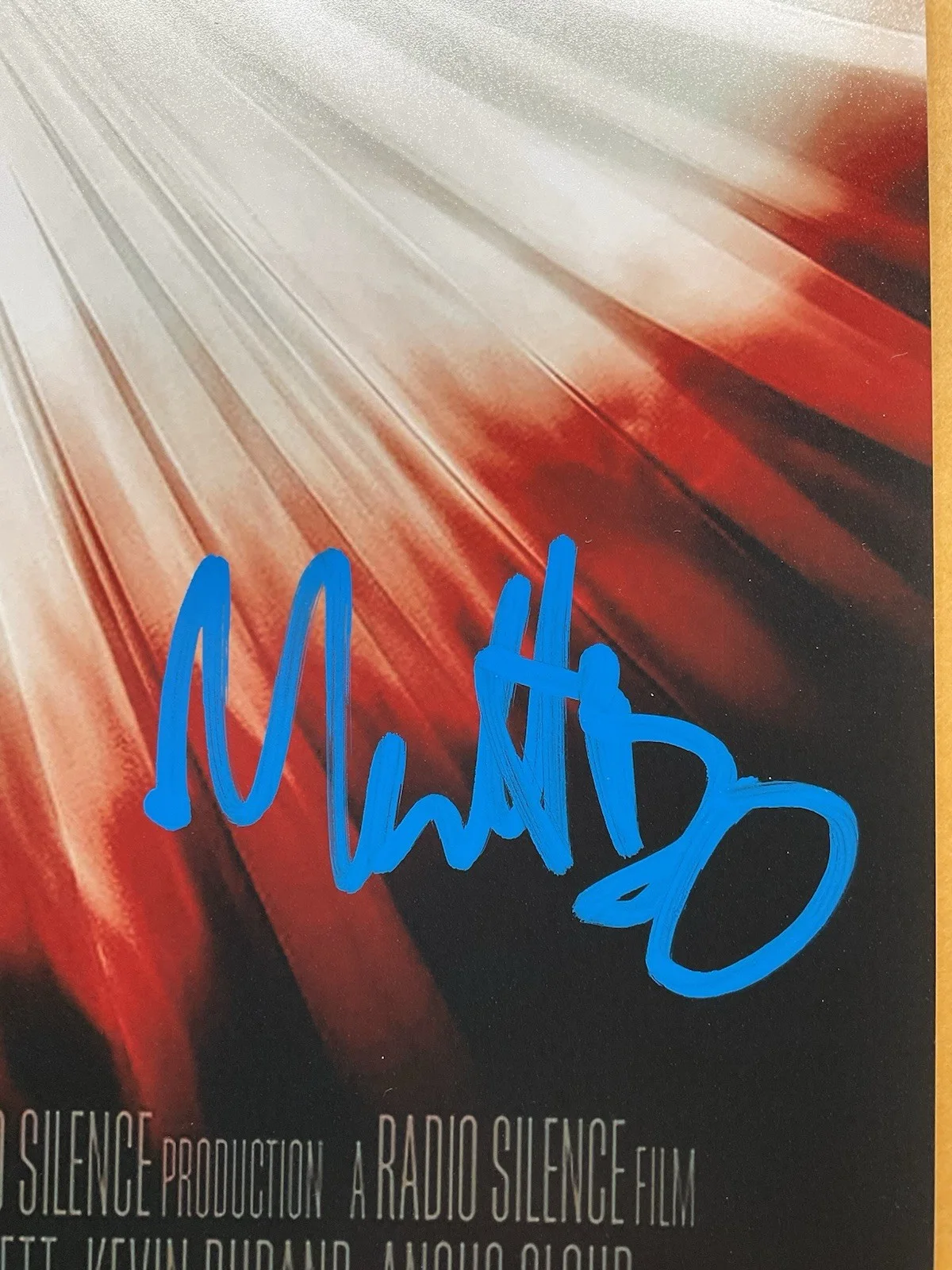 Tyler Gillett — Abigail signed 12x18 BAS Tyler Gillett auto Matt Bettinelli-Olpin signed 12x18, image 2