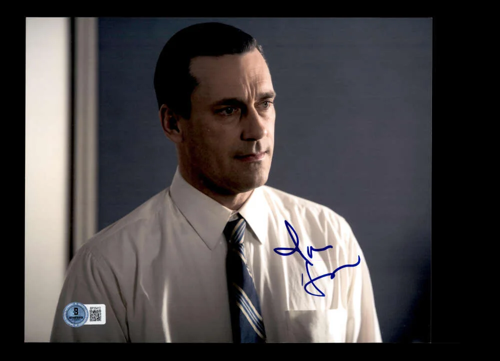 Jon Hamm — Jon Hamm Beckett BAS Signed 8x10 Photo Mad Men Autograph