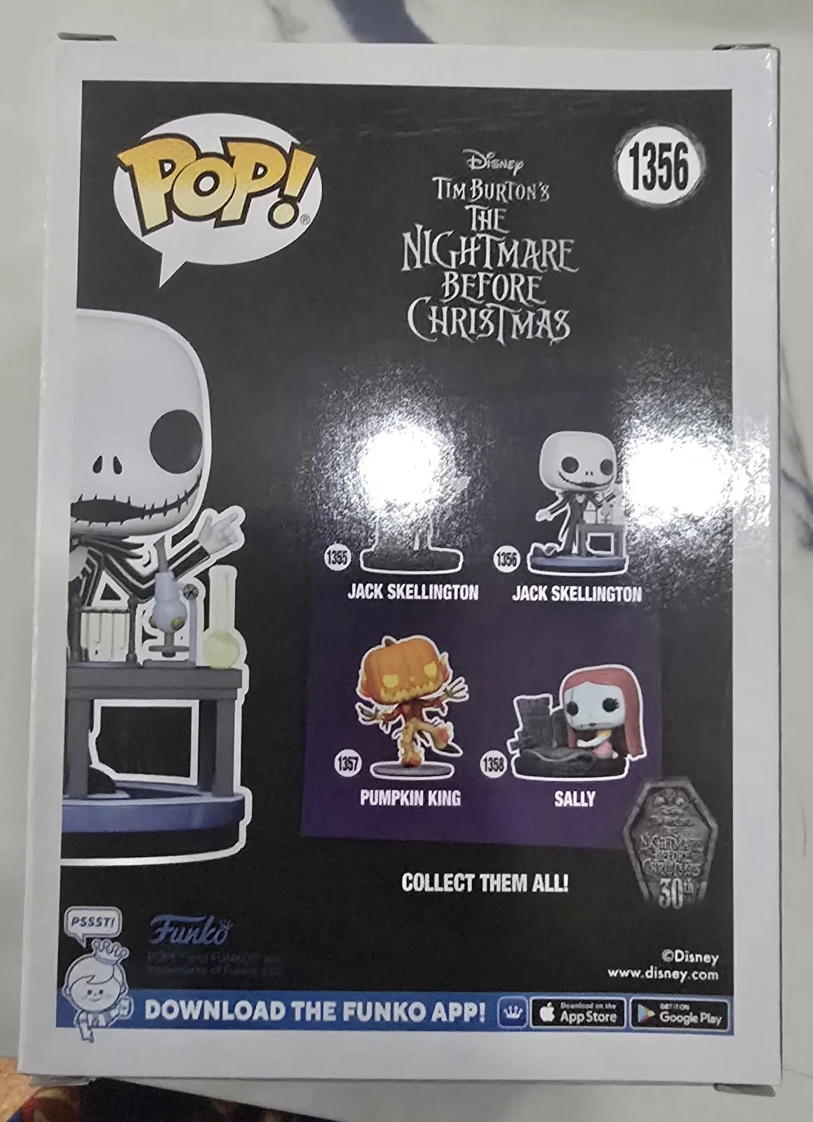 CHRIS SARANDON — Chris Sarandon SIGNED Jack Skellington Disney FUNKO Pop #1356 OCCM COA, image 3