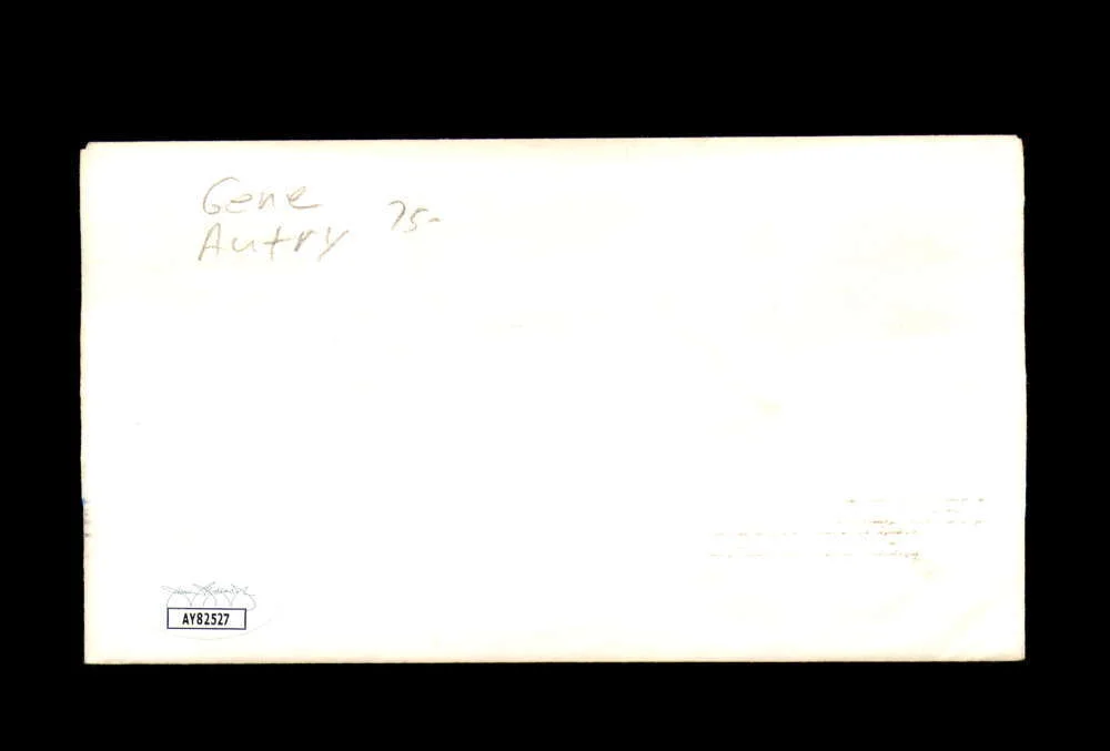 Gene Autry — Gene Autry JSA Coa Signed 1964 First Day Cover Cache FDC Autograph, image 2