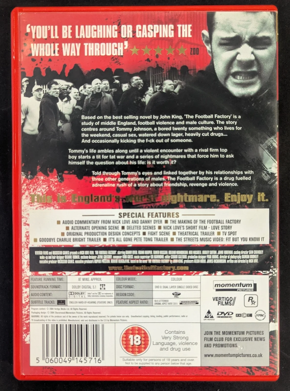 Danny Dyer Signed 'The Football Factory' DVD - Chippenham, August 2009, изображение 5