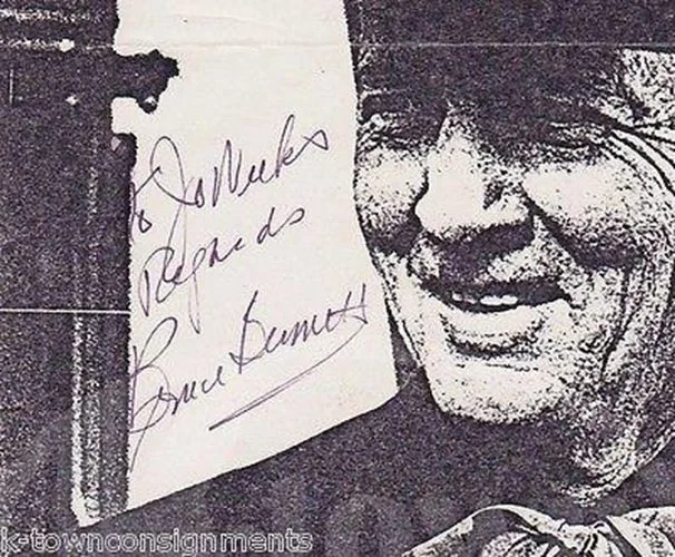 Bruce Bennett Tarzan Movie Actor Vintage Autograph Signed Print & Original Photo, image 3