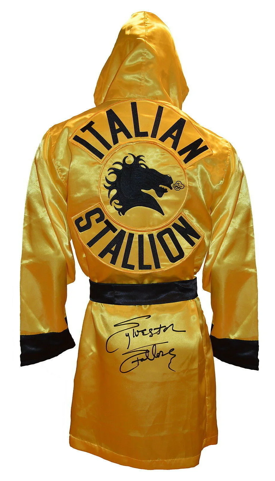 Sylvester Stallone — Sylvester Stallone Rocky Balboa Autographed Italian Stallion Robe ASI Proof