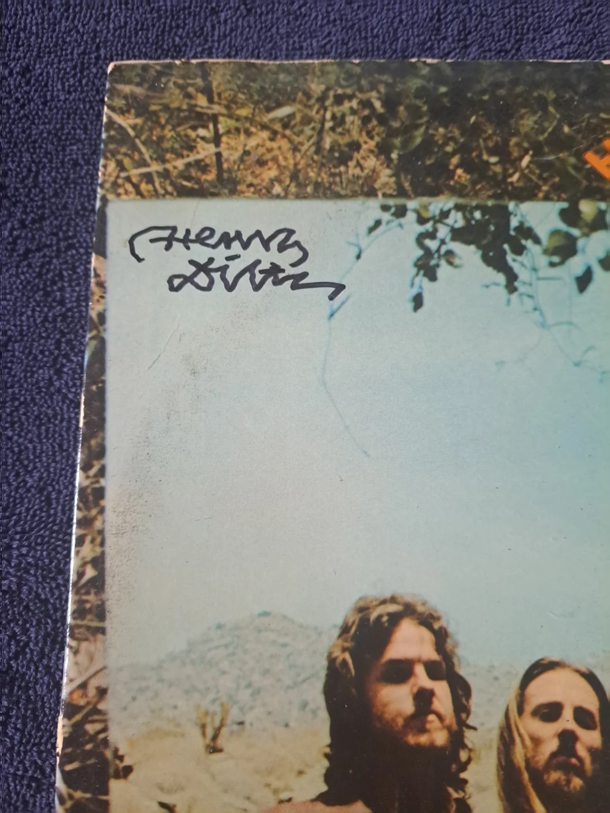 HENRY DILTZ SIGNED AMERICA "HAT TRICK" VINYL LP 1973 WARNER BROS JSA COA, image 2