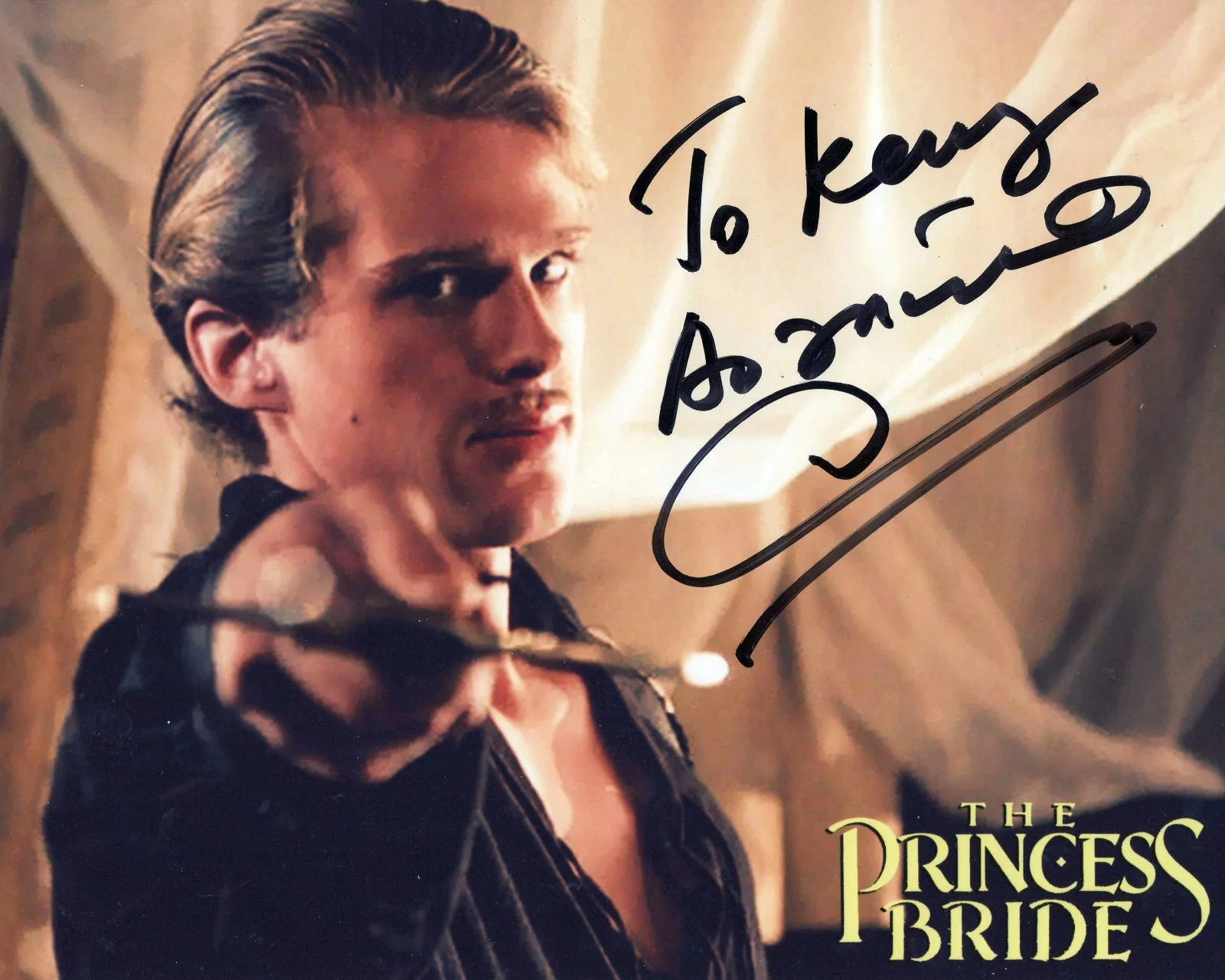 Cary Elwes — Vintage Cary Elwes Signed Framed The Princess Bride Photo 8x10 Autograph Wesley, изображение 2