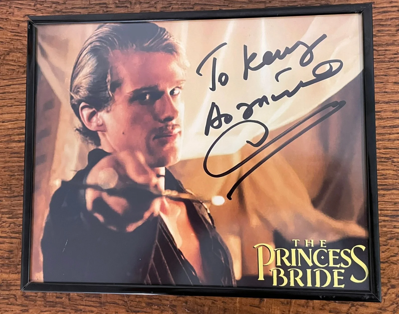 Cary Elwes — Vintage Cary Elwes Signed Framed The Princess Bride Photo 8x10 Autograph Wesley, изображение 4