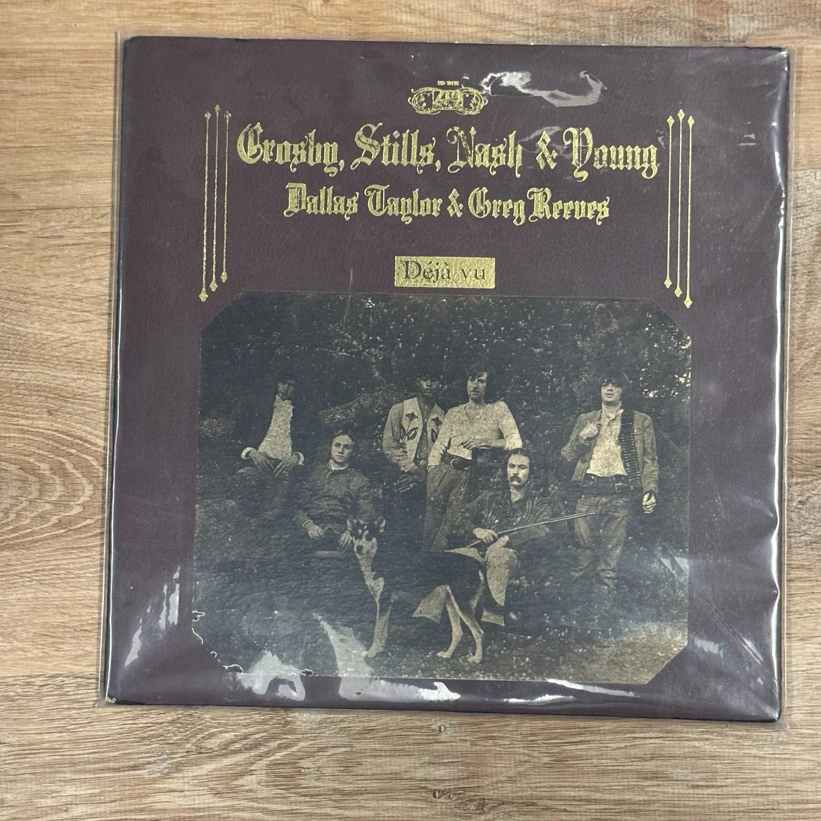 David Crosby & Graham Nash Autographed Pass w/ Vinyl, image 3