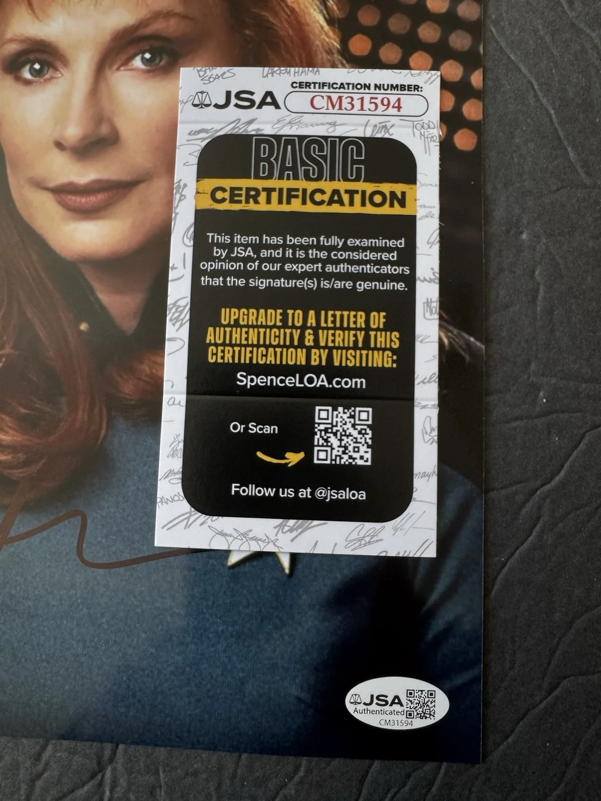 Gates McFadden — Gates McFadden Star Trek 8x10 Signed Photo JSA COA Autograph The Next Generation, изображение 2