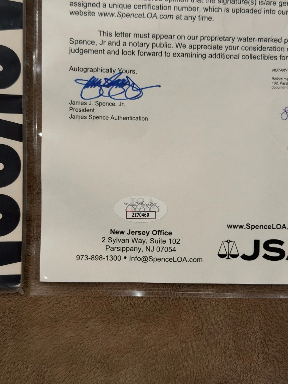 Michael Jackson Signed Bad Vinyl Promo Album JSA Autograph Authentic Thriller, изображение 5