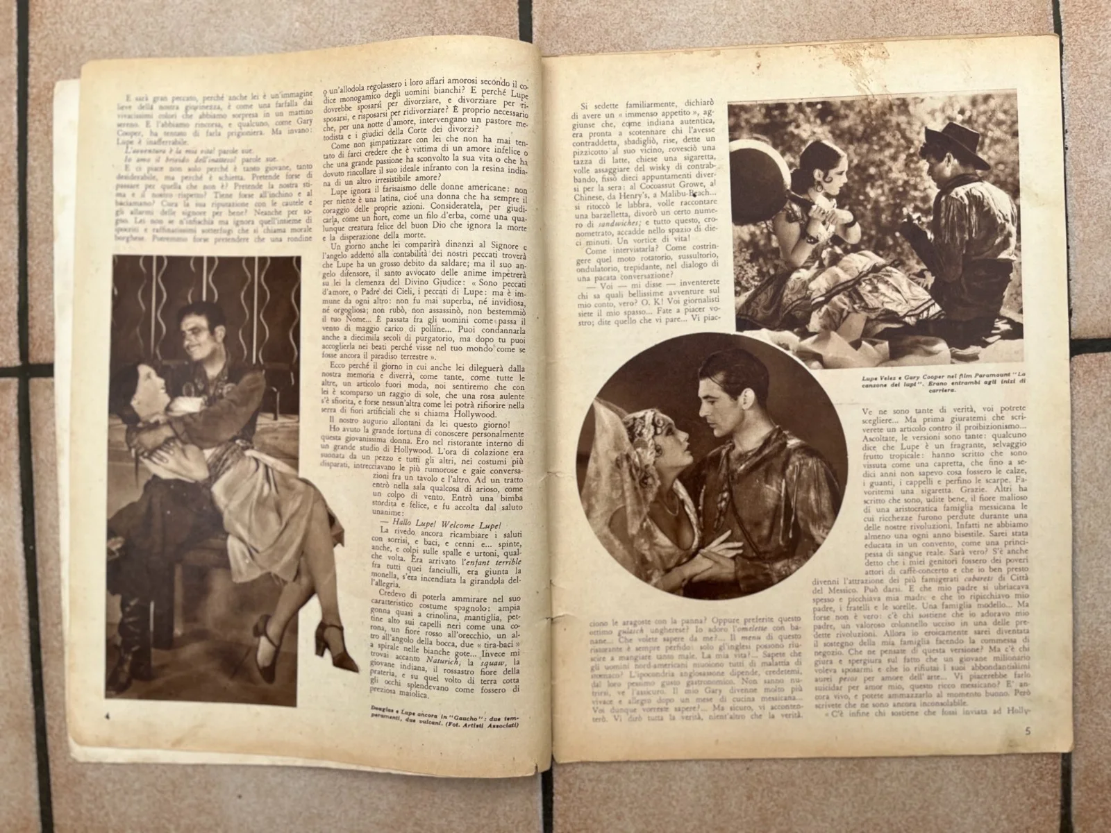 Vintage LUPE VELEZ 'Il Romanzo Della Sua Vita Ed i Suoi Films' Italien Mag 1933, изображение 3