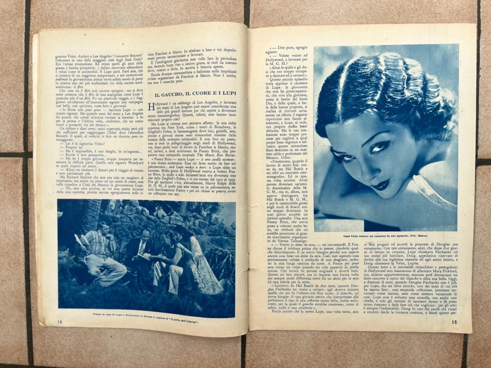 Vintage LUPE VELEZ 'Il Romanzo Della Sua Vita Ed i Suoi Films' Italien Mag 1933, изображение 4