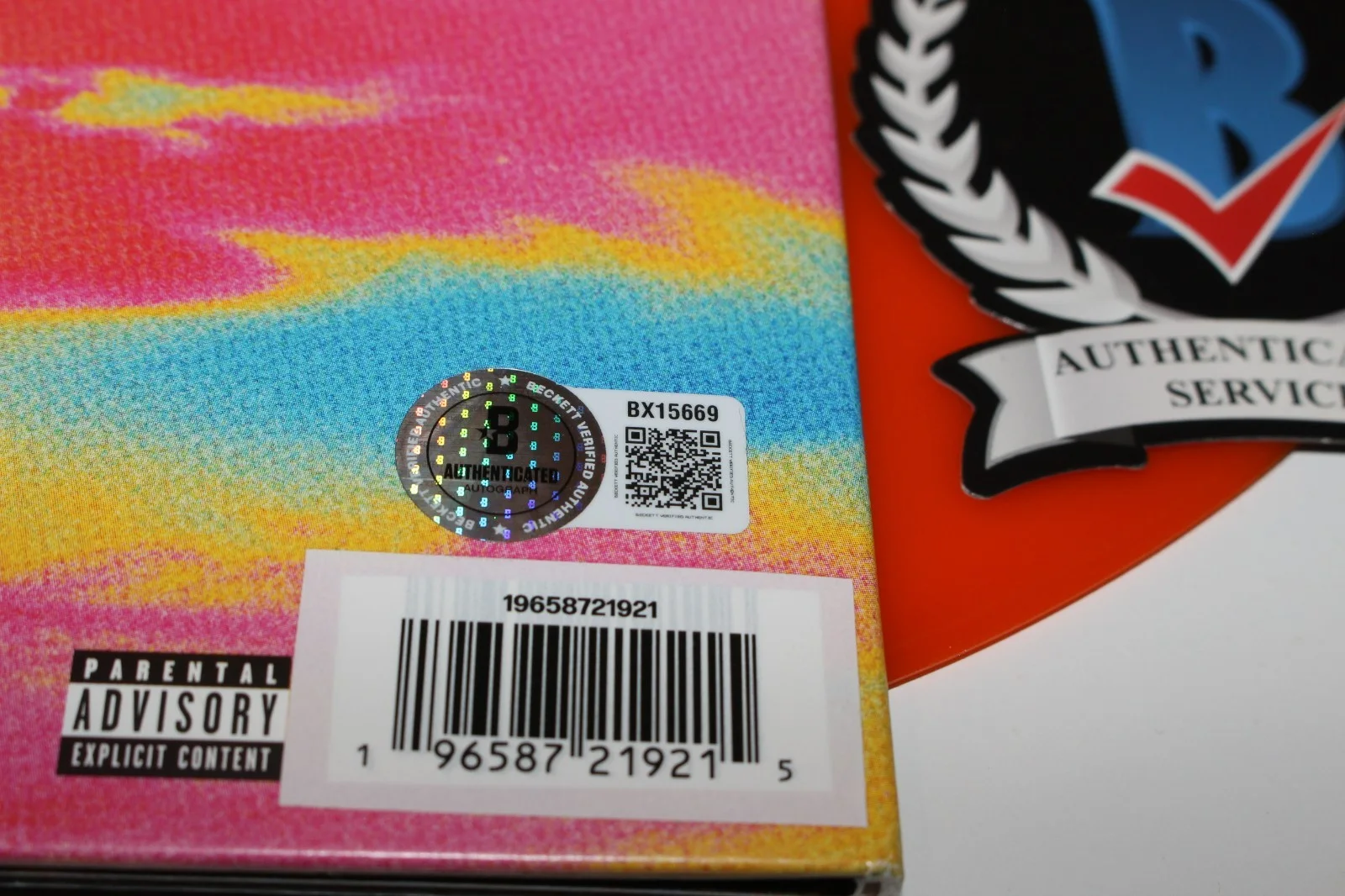 CALVIN HARRIS SIGNED FUNK WAV BOUNCES ALBUM VINYL RECORD MOTION DJ BECKETT COA, изображение 3