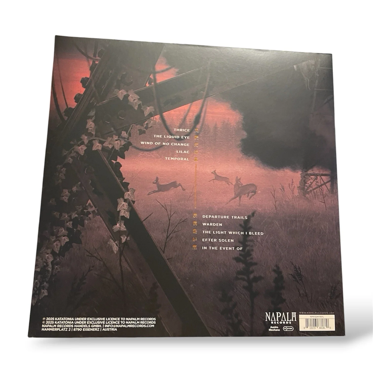 SIGNED COVER! Katatonia Nightmares as Extensions of the Waking State Black Vinyl, изображение 2