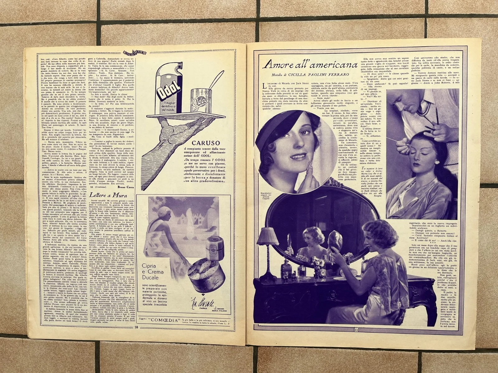 FRANCES DEE WYNNE GIBSON CLAUDETTE COLBERT MIRIAM HOPKINS Italian Mag 1933, изображение 4