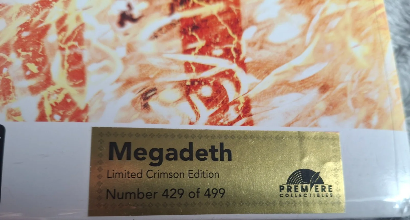 Megadeth - Megadeth Vinyl Signed CRIMSON Limited to 499 JSA Certification NEW, image 3