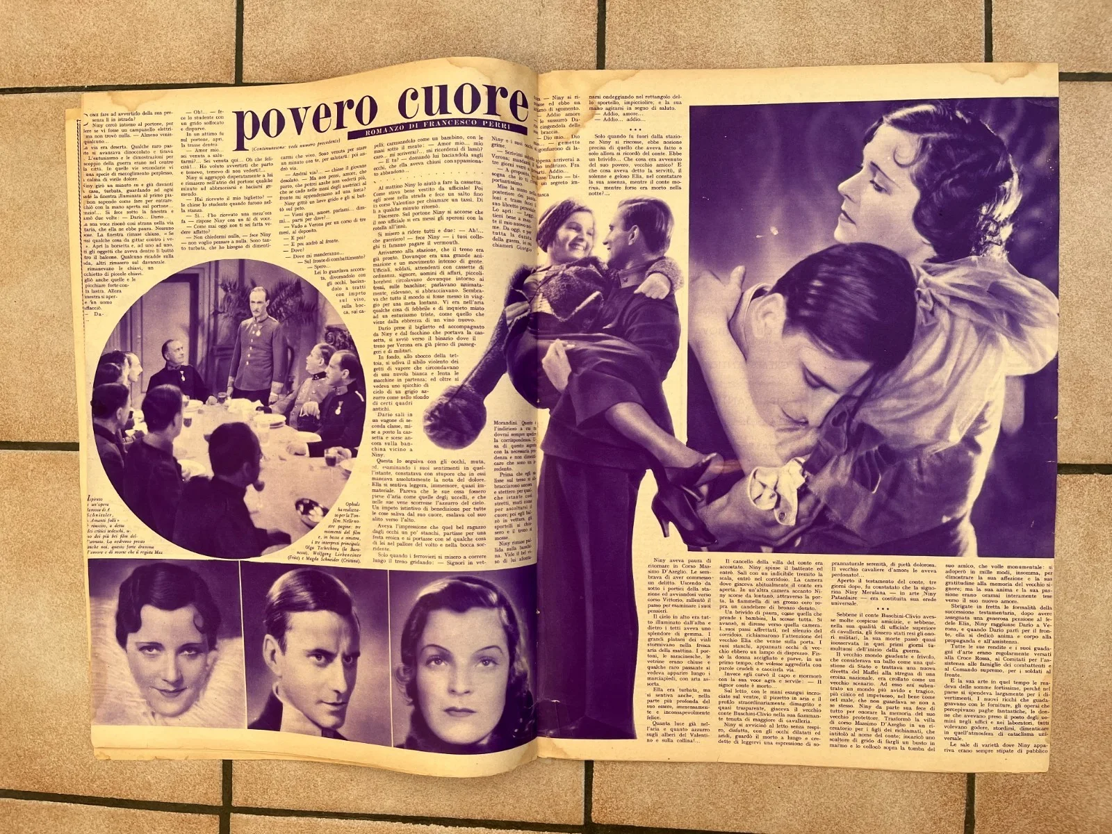 Vintage NORMA SHEARER MARCELLE CHANTAL ROMAN NOVARRO Italian Mag 1934, изображение 3
