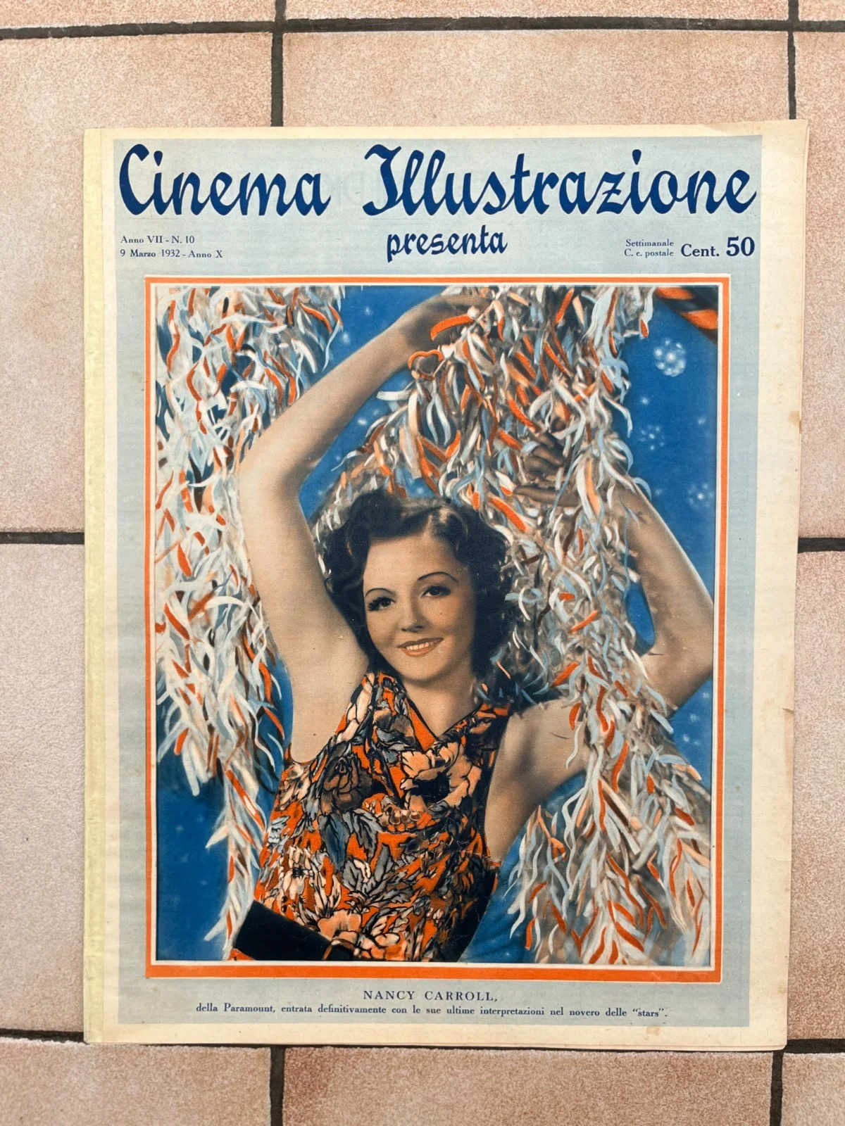 CHARLIE CHAPLIN NANCY CARROLL GRETA GARBO BUSTER KEATON JOAN CRAWFORD Mag 1932, изображение 2