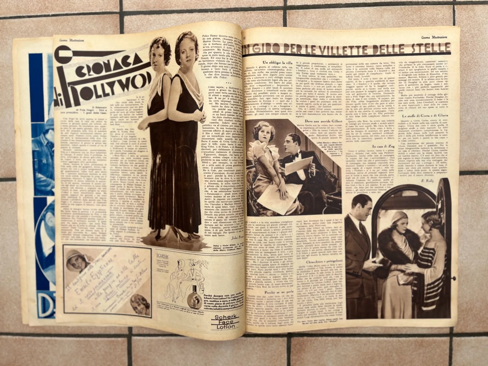 CHARLIE CHAPLIN NANCY CARROLL GRETA GARBO BUSTER KEATON JOAN CRAWFORD Mag 1932, изображение 3