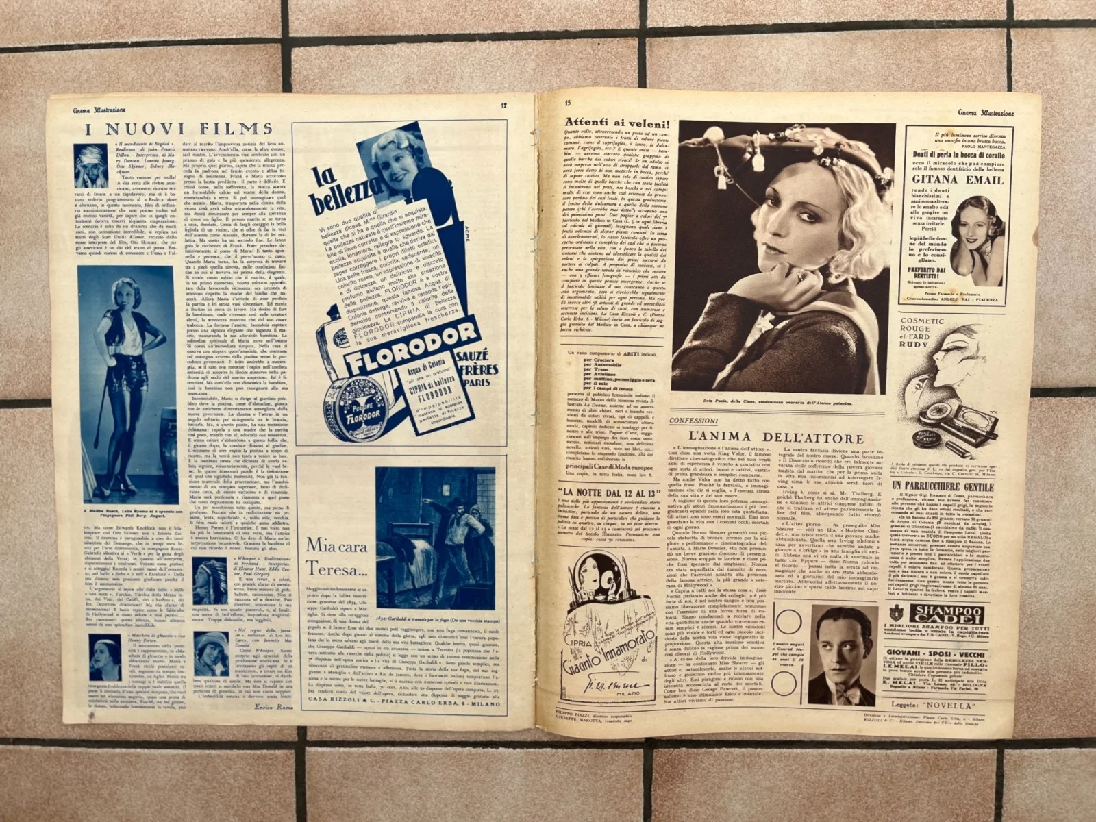 CHARLIE CHAPLIN NANCY CARROLL GRETA GARBO BUSTER KEATON JOAN CRAWFORD Mag 1932, изображение 4