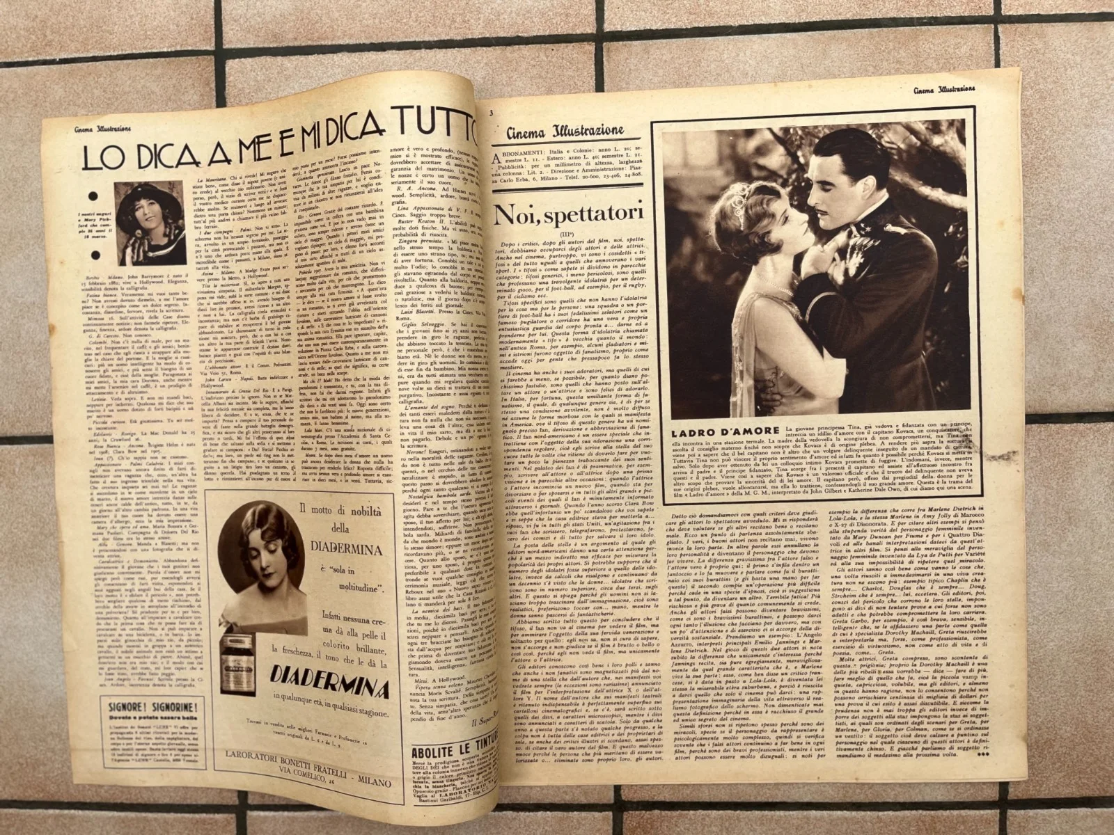 CHARLIE CHAPLIN NANCY CARROLL GRETA GARBO BUSTER KEATON JOAN CRAWFORD Mag 1932, изображение 5