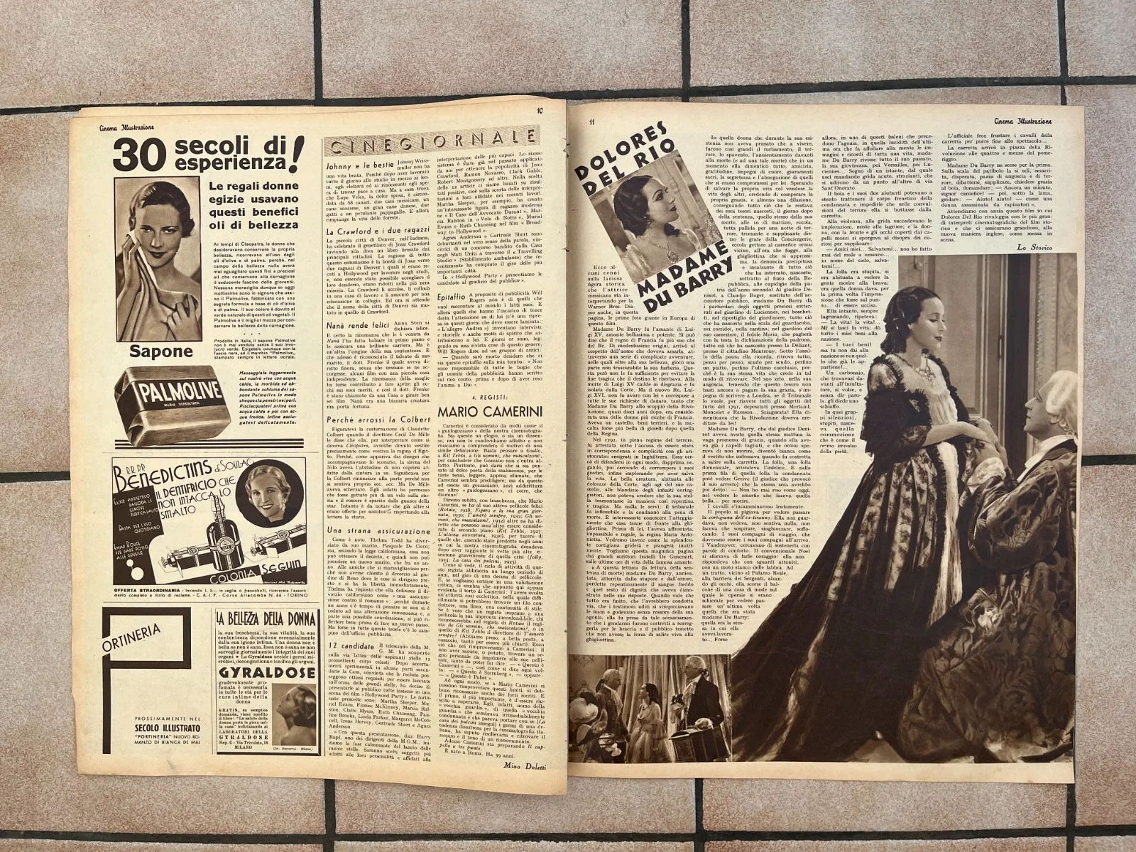 Vintage FAY WRAY FREDRICO BENFER BETTE DAVIS MARION DAVIES Italian Mag 1934, изображение 5
