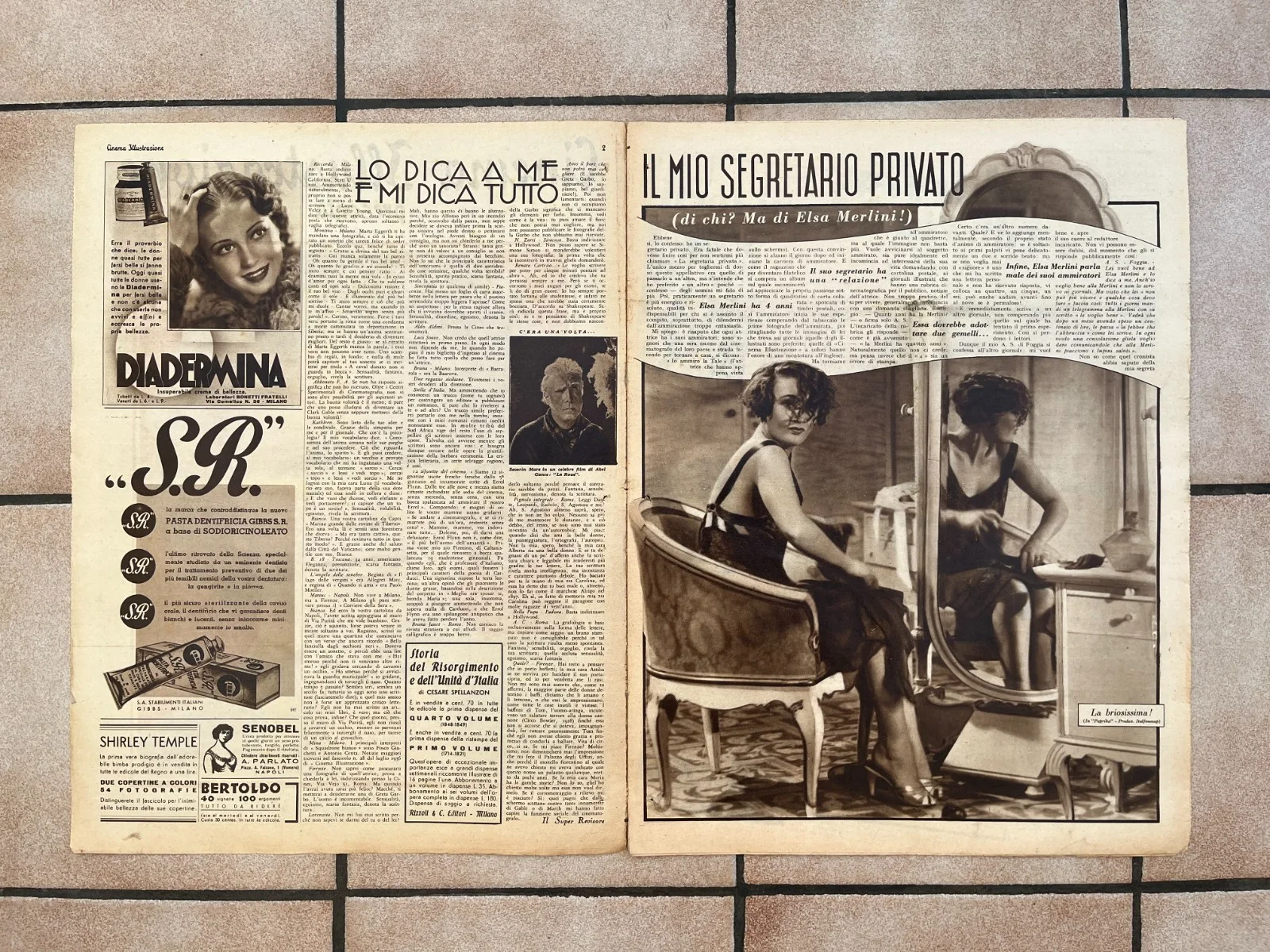 SHIRLEY TEMPLE JANET GAYNOR FREDRIC MARCH RAMON NOVARRO GARBO DIETRICH Mag 1936, изображение 4