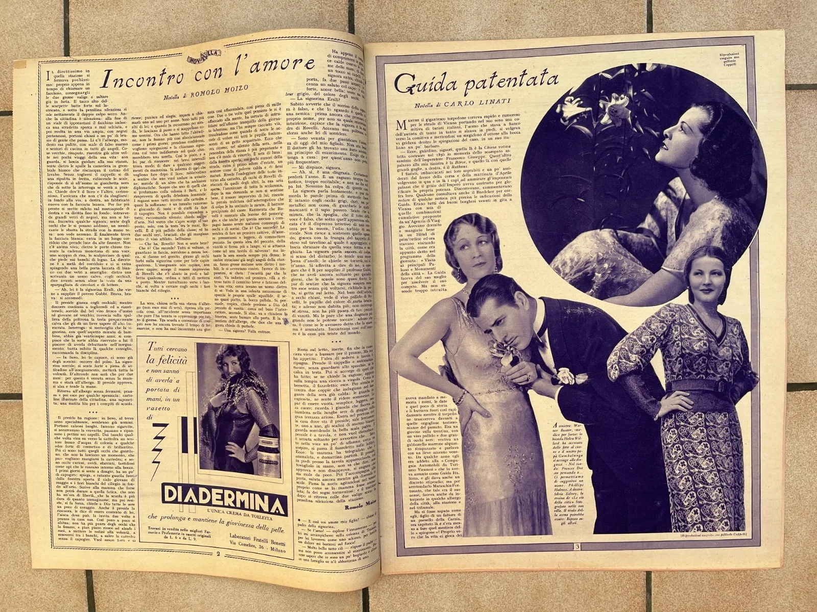 NANCY CARROLL POLA NEGRI BASIL RATHBONE LORETTA YOUNG Italian Mag 1932, image 3