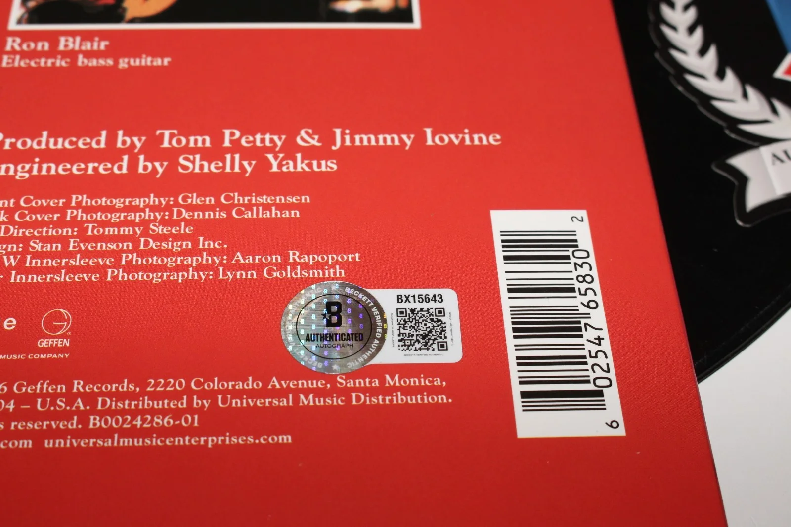 BENMONT TENCH SIGNED TOM PETTY DAMN THE TORPEDOES ALBUM VINYL RECORD BECKETT COA, изображение 4
