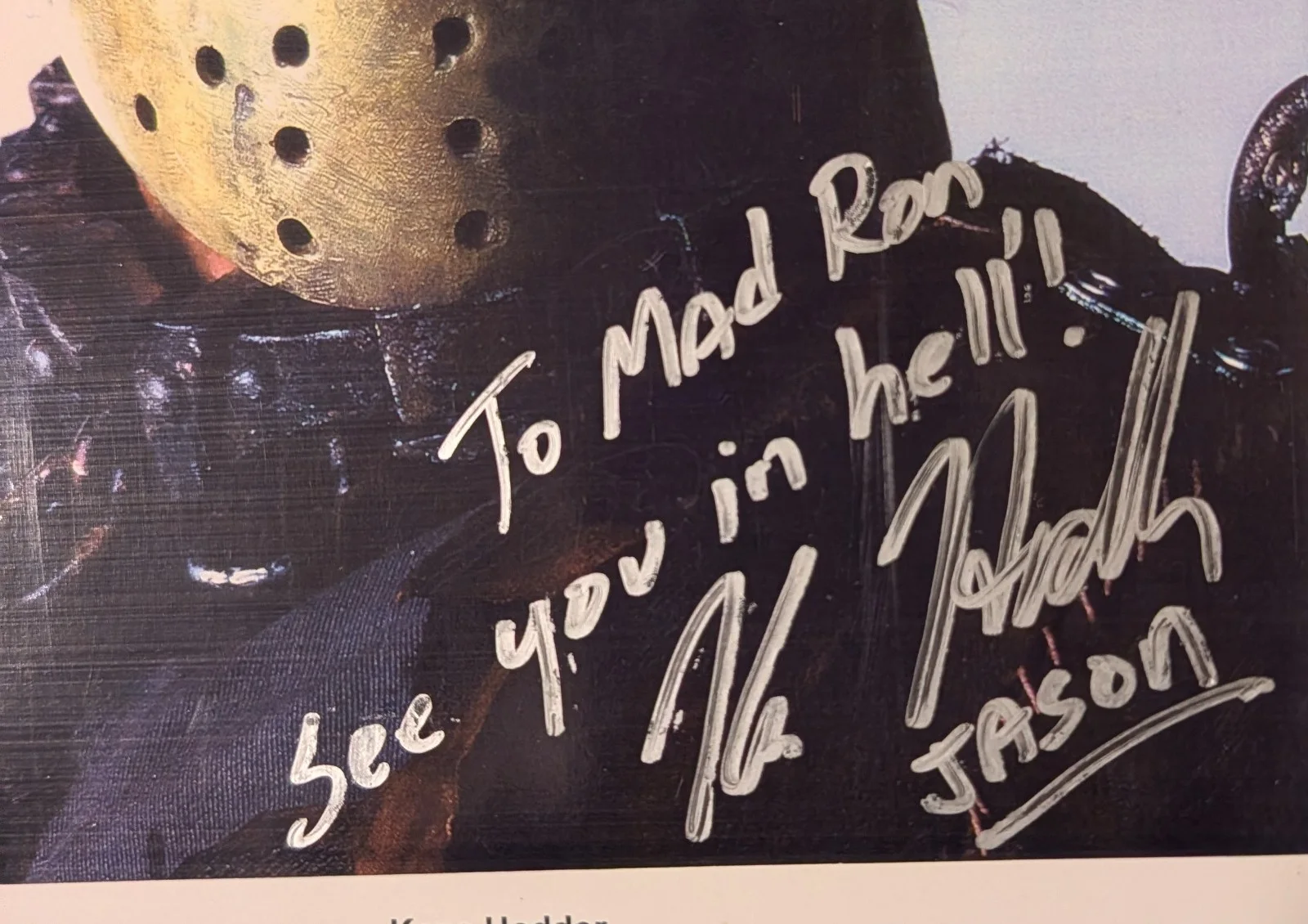 Kane Hodder — KANE HODDER in hockey mask AUTOGRAPHED PHOTO! FRIDAY THE 13th /JASON X HORROR!, изображение 2