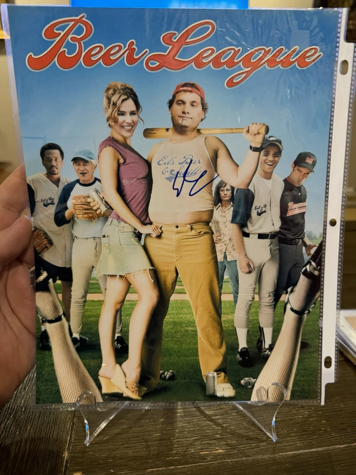 Artie Lange — Artie Lange Comedian Howard Stern Show Autographed 8.5 X 11 Beer League