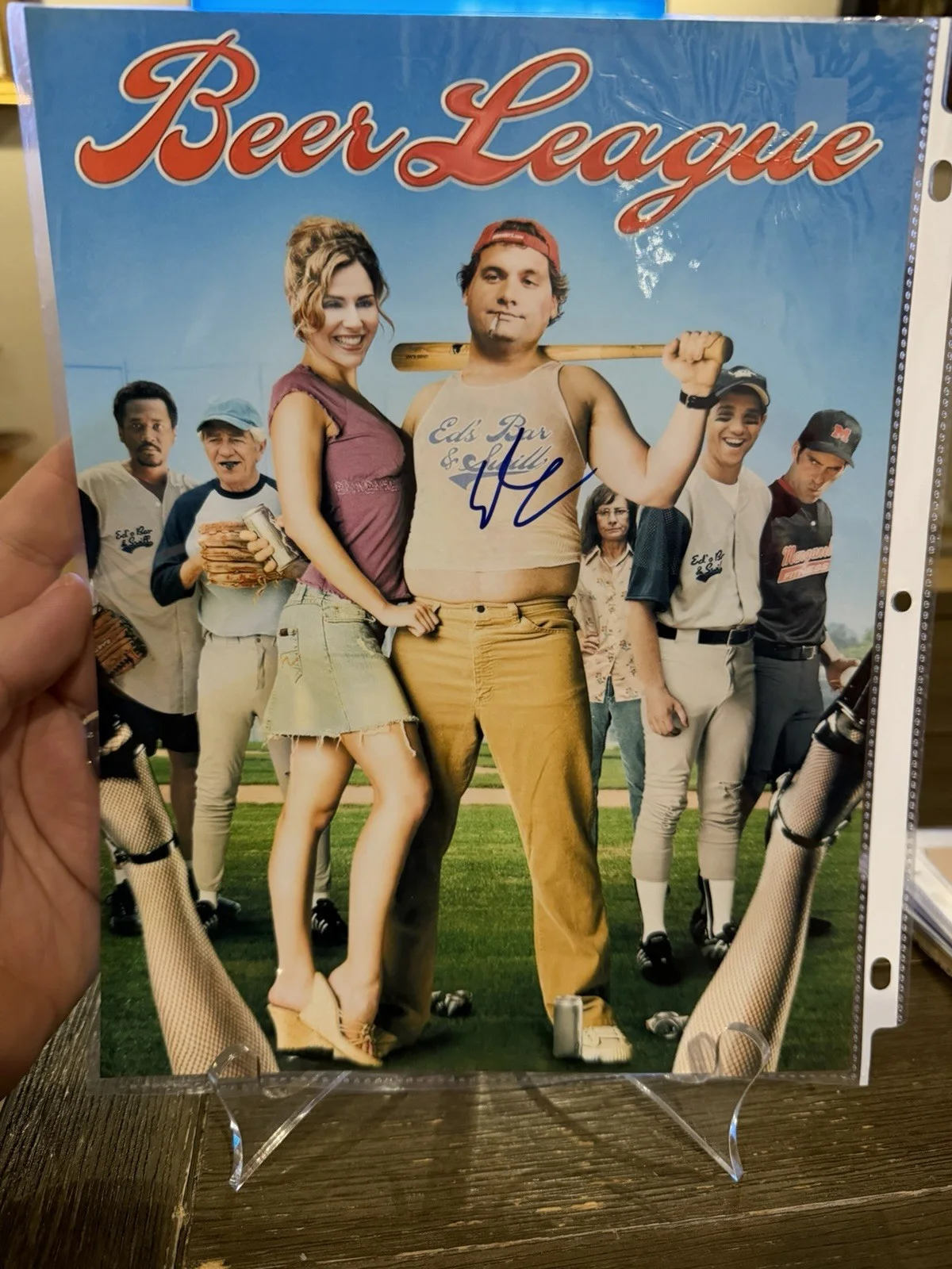 Artie Lange — Artie Lange Comedian Howard Stern Show Autographed 8.5 X 11 Beer League, изображение 2