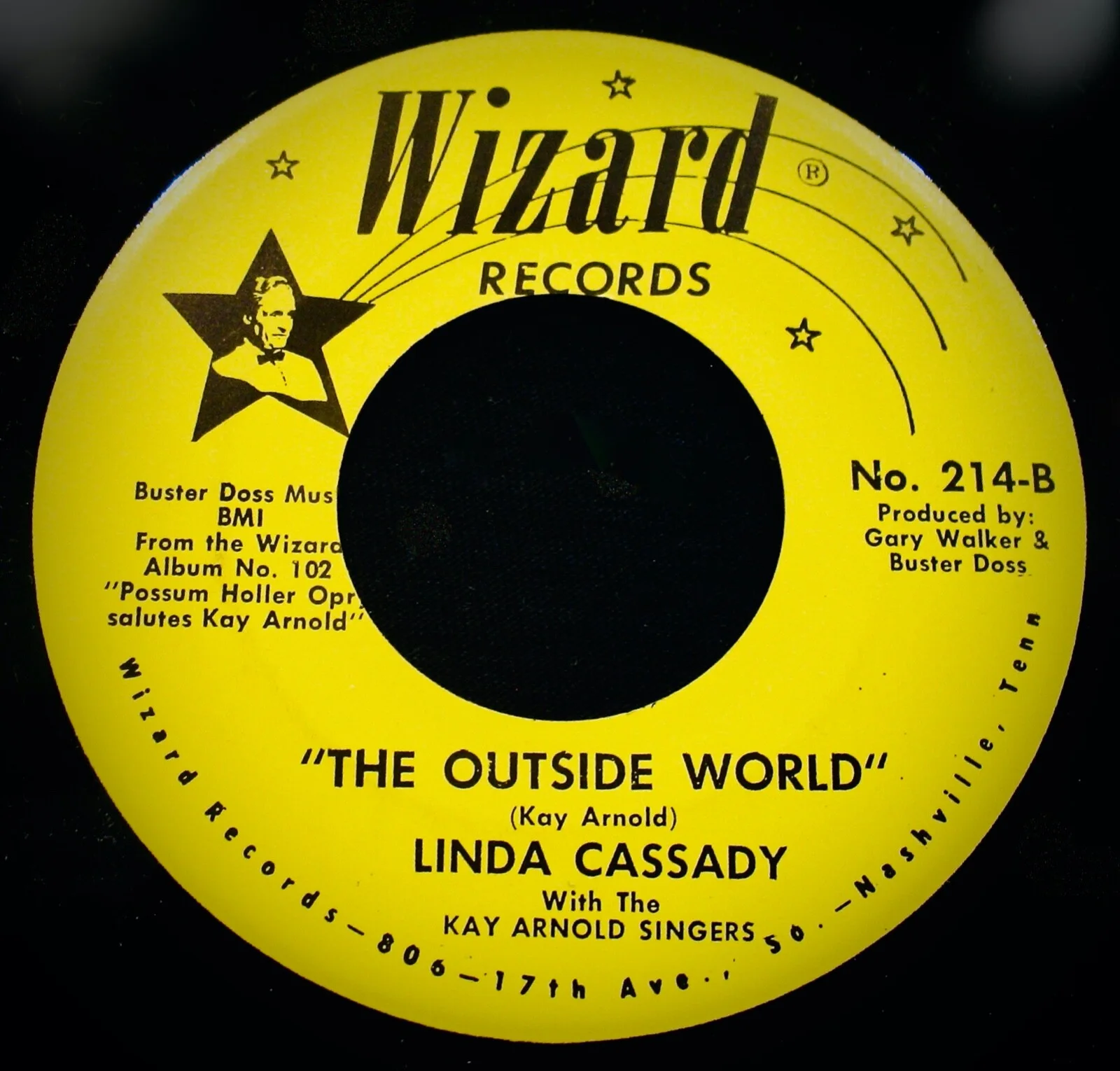 LINDA CASSADY: It's Not Your Fault~Rare Autographed Country 45~WIZARD #214, изображение 2