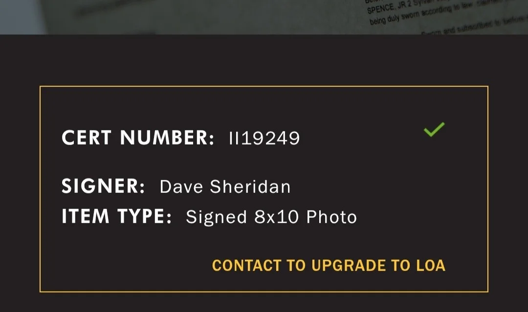 Dave Sheridan — Dave Sheridan Signed 8x10 Photo Auto Scary Movie Officer Doofy JSA COA Certified, изображение 4