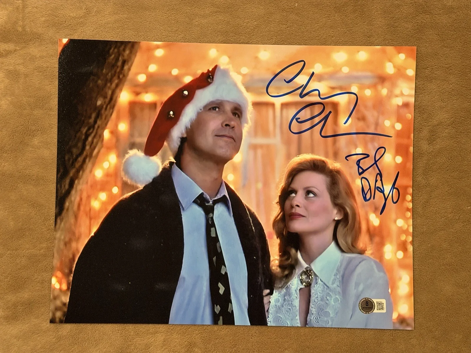 Chevy Chase Beverly D’Angelo Signed 11x14 Photo BAS Christmas Vacation Authentic, изображение 4